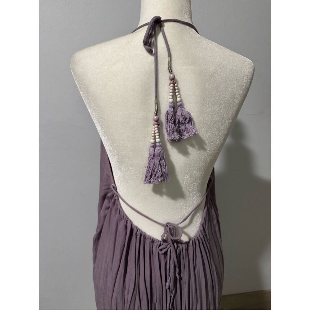 Young Fabulous & Broke dip Dye boho sleeveless maxi dress XS - Picture 4 of 8